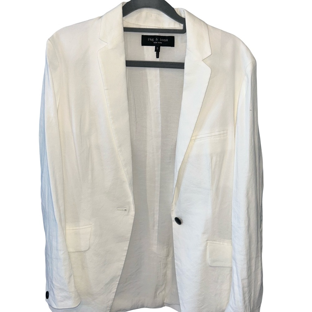 rag & bone White Blazer Jacket